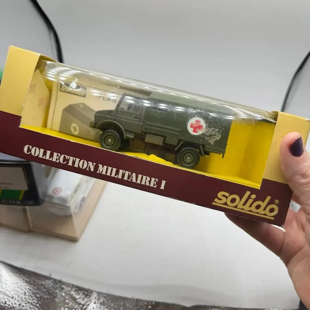 x4 Vintage Eligor and Solido brand diecast model ambulances NIB